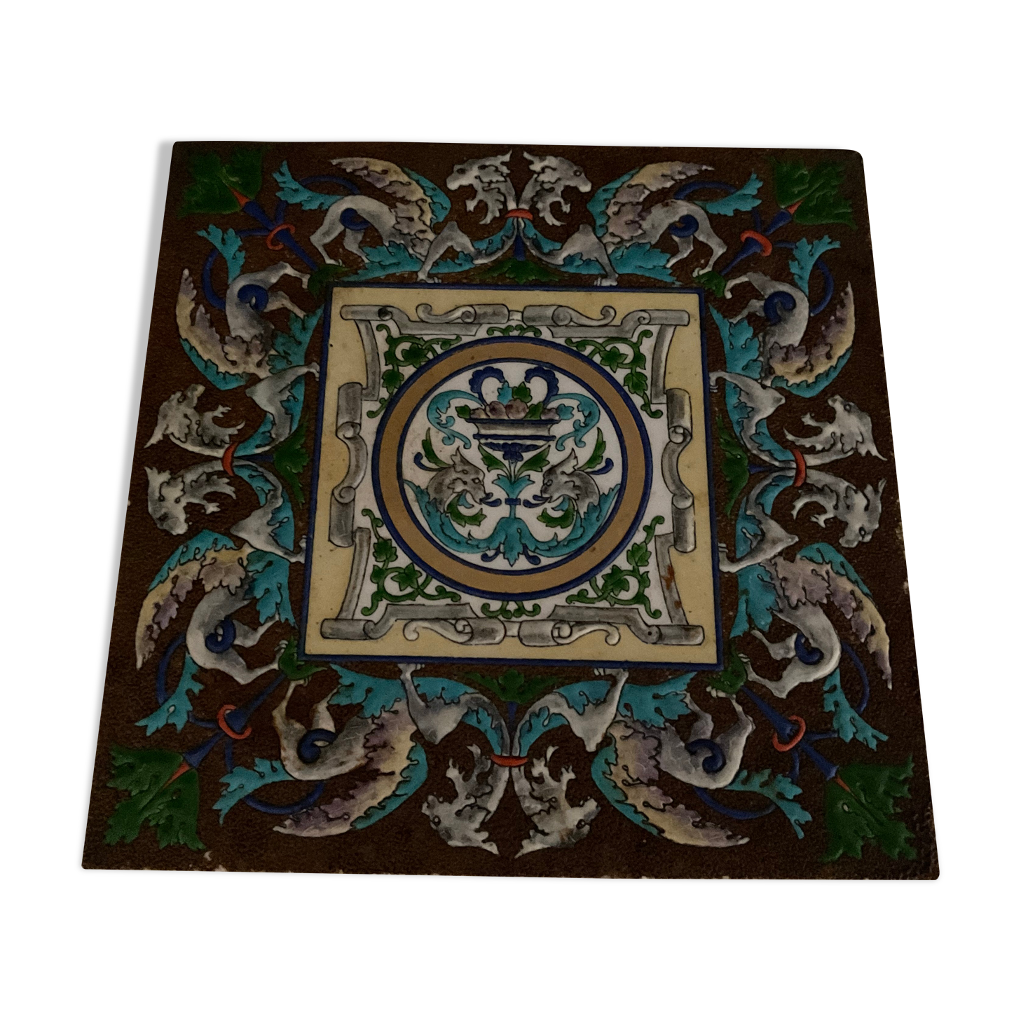 Faience tile and enamels, creil and montereau