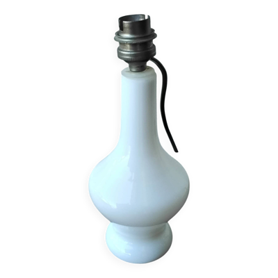 Pied de lampe opaline