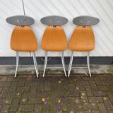 Chaises d’appoint PIU de Bonaldo, set de 3