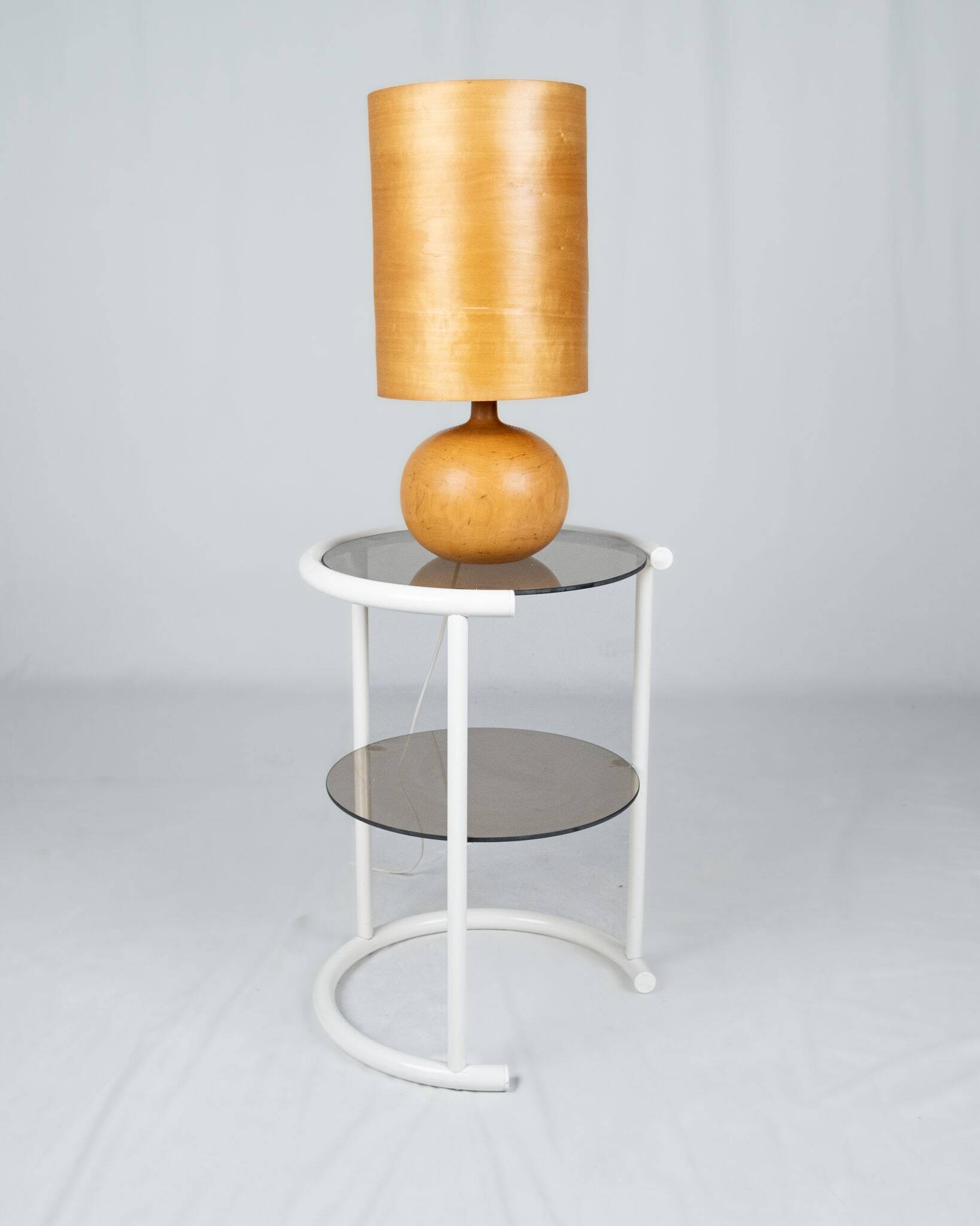 Lacquered side table with two shelves, France, 1970s