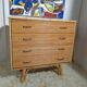 Bamboo and rattan chest of drawers  of the 60s
