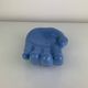 Blue ceramic hand dish, vintage