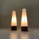Pair of Philips teak lamps 60s