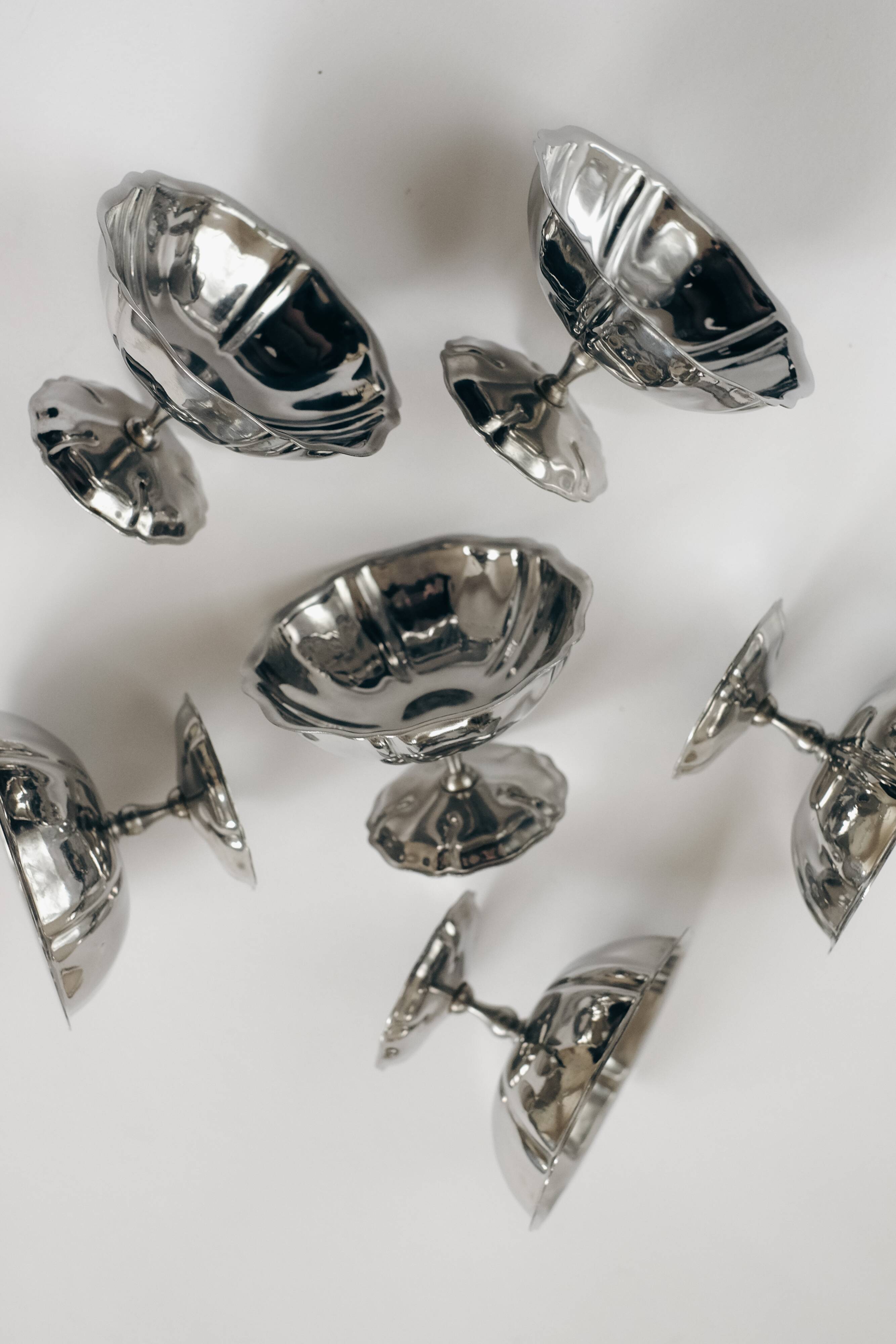 Set of six ice coupes