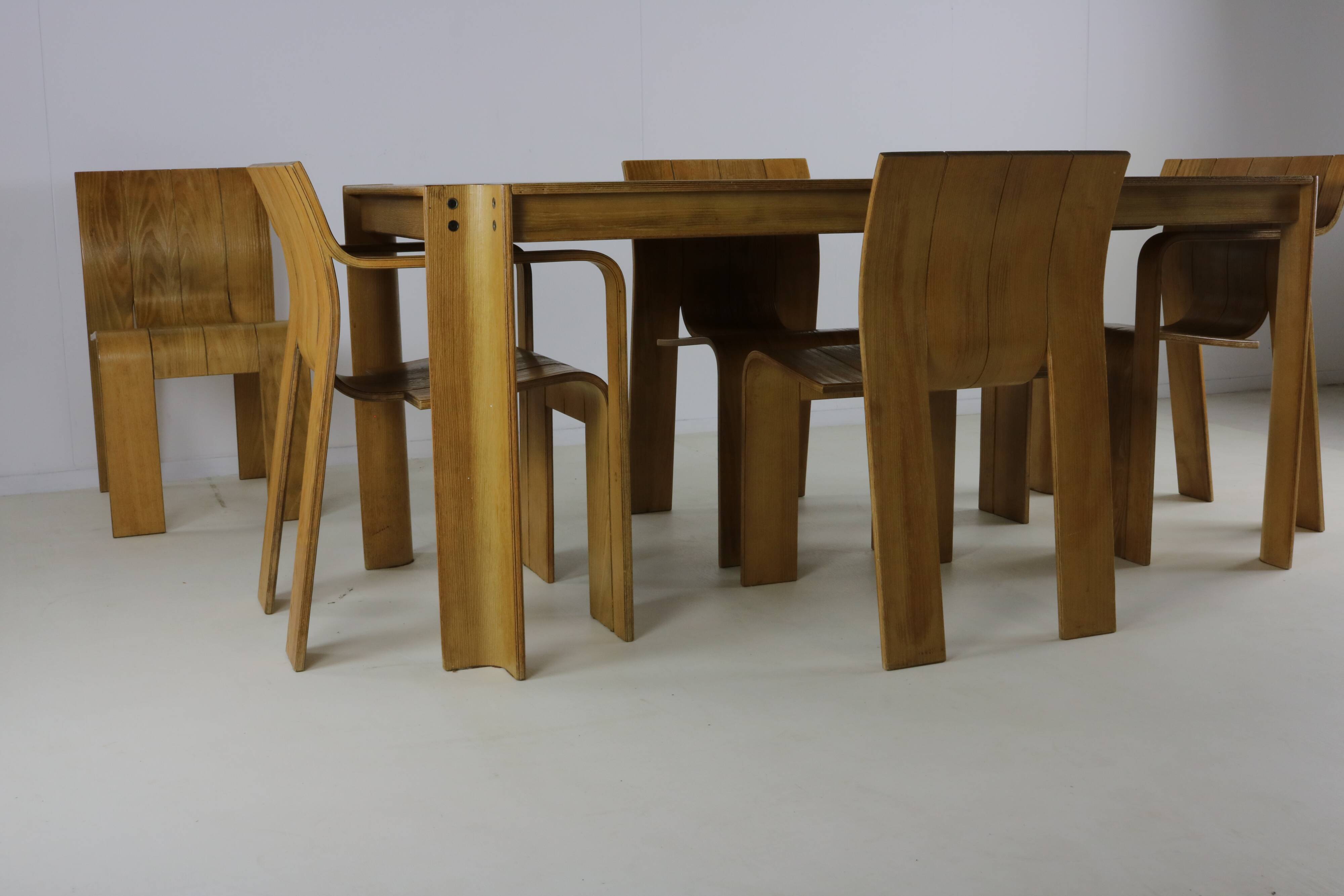 Dutch seventies design dining group by Gijs Bakker for Castelijn
