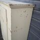 Vintage wooden pantry, old kitchen furniture