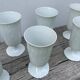 Plain white mazagran cups Limoges Seignolles Edelweis