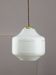 Mid-Century Italian Opaline and Brass Pendant Lamp