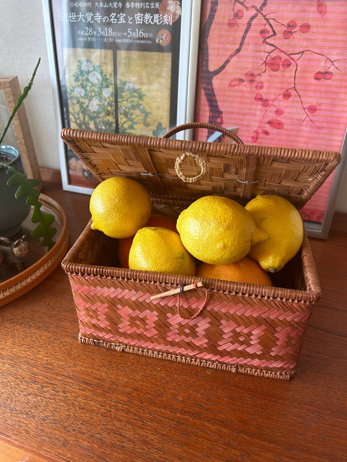 Vintage wickerwork box