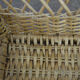 Rattan wall shelf