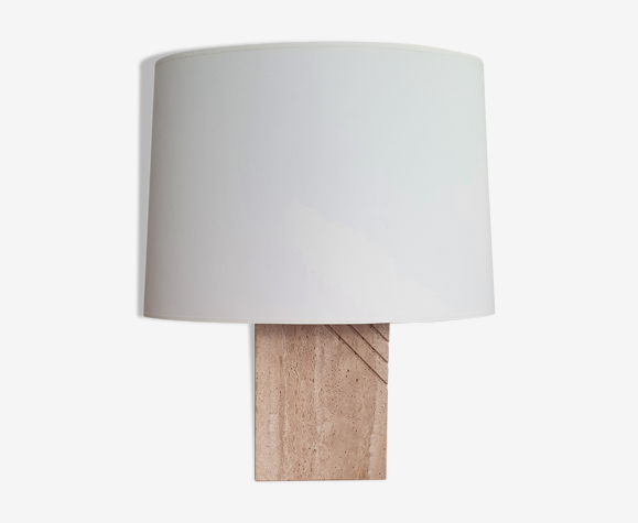 Lampe vintage en travertin