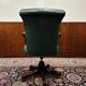English Chesterfield Office Chair Desk chair green