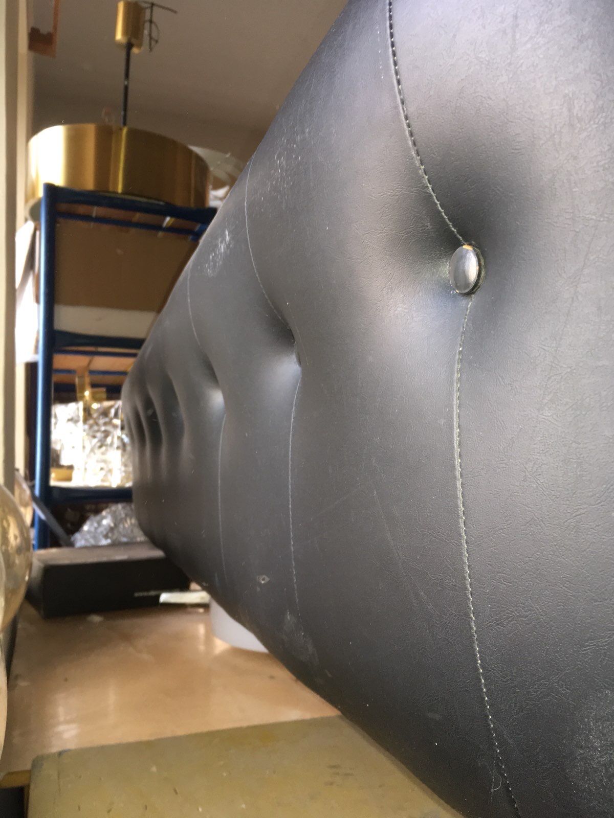 Sofa leatherette and chrome France 1970 s