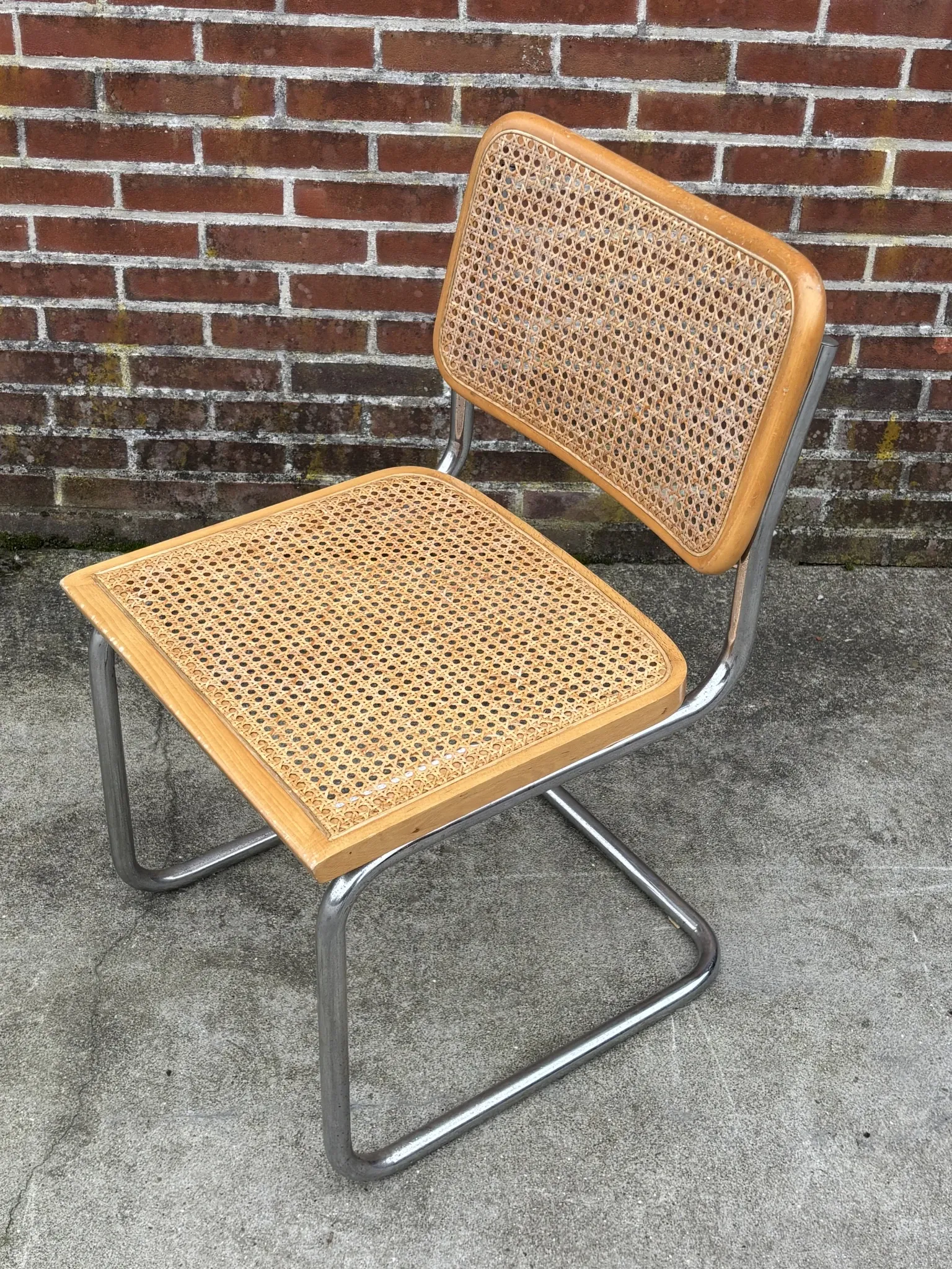 Cesca design chair model b32 in chrome