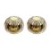 Pair of wall sconces in brass and amber glass or ceiling light by Limburg, Germany, 1960s.