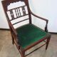 A mahogany armchair from the turn of the 19th and 20th centuries