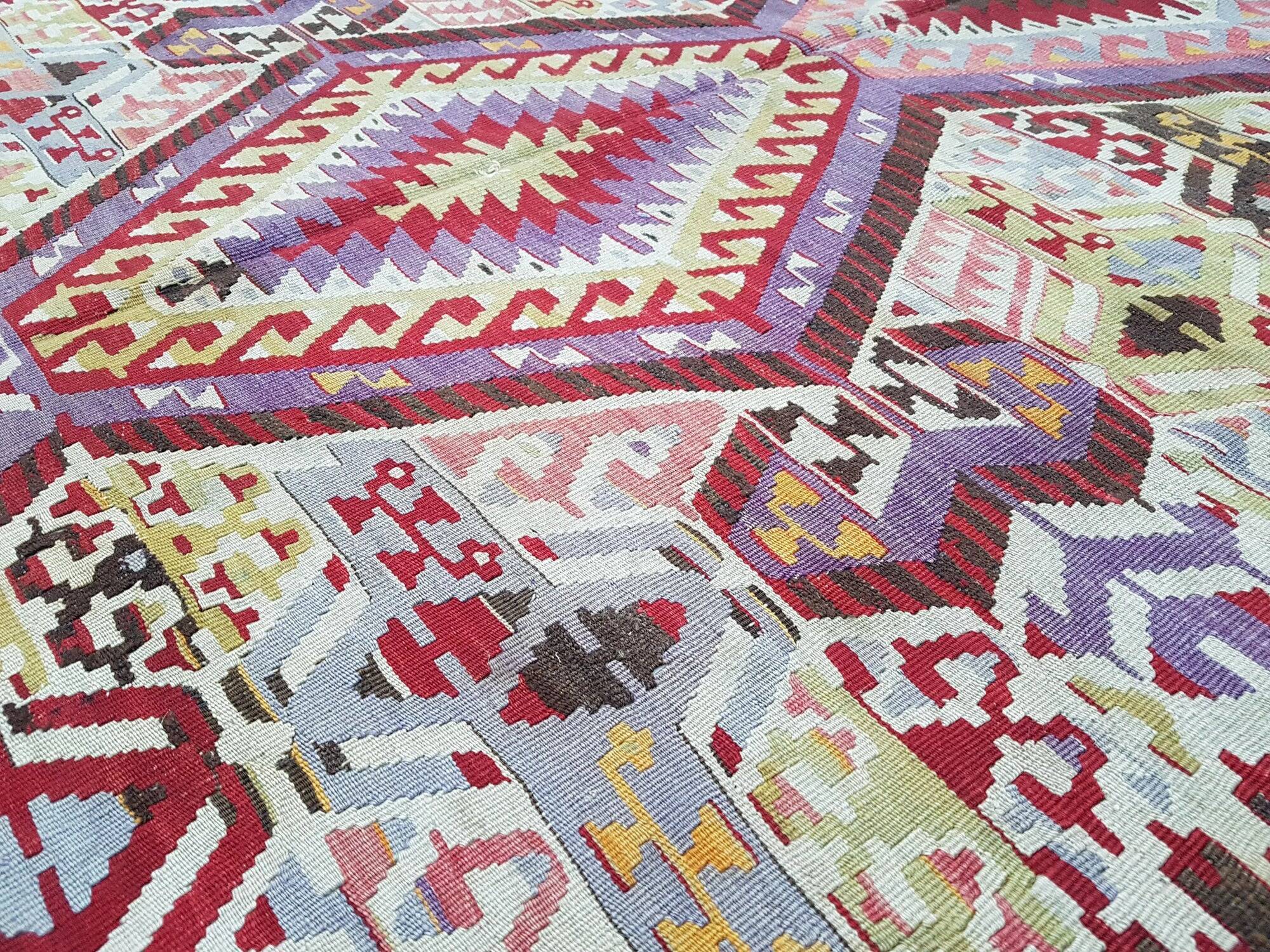 Vintage Turkish kilim, handwoven, 150x292 cm.