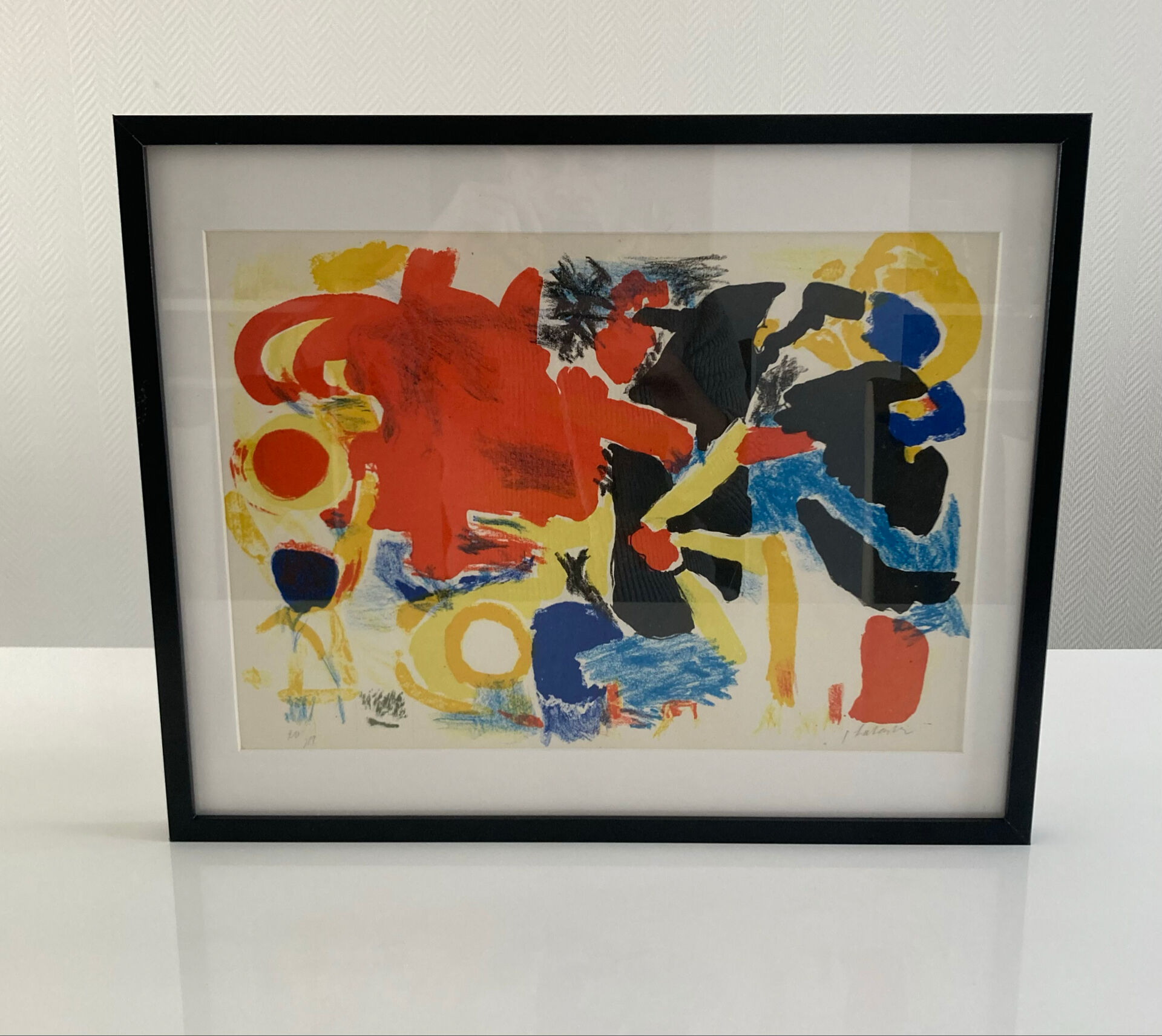 Numbered lithograph 19/20 and signed by Ger Lataster - Circa 1956