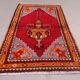 Old turkish oushak rug 118x74 cm vintage