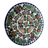Plat Talavera - Céramique Mexicaine Vintage - Diamètre 29 cm