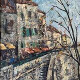 Landscape of the Parisian Seine quays