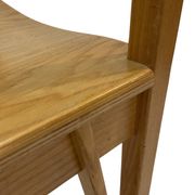 Vintage wooden chair 1980s minimalist design unique