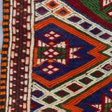 Small Vintage Turkish Kilim Rug 118x75 cm Wool Kelim