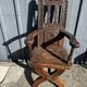 Antique oak armchair, high period