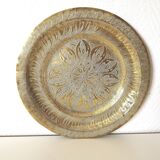 Moroccan copper/brass engraved serving tray