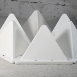 Fiberglass circa 1970. 6 tetrahedron-shaped elements. France.