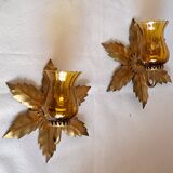 Pair of golden sconces