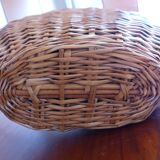 Braided Wicker table lamp