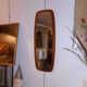 Mirror teak Scandinavian 30x76cm