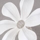 Contemporary fabric flower floor lamp