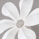 Contemporary fabric flower floor lamp