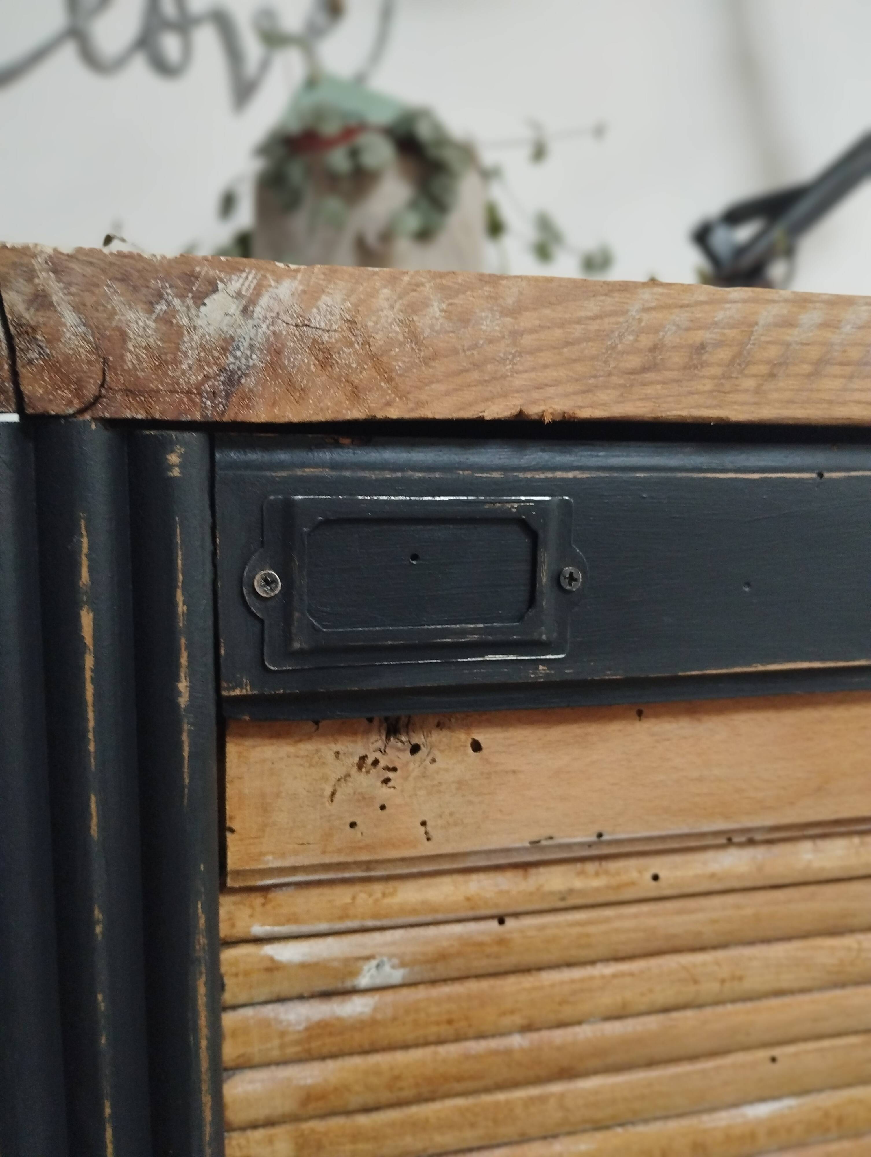 Small vintage file cabinet