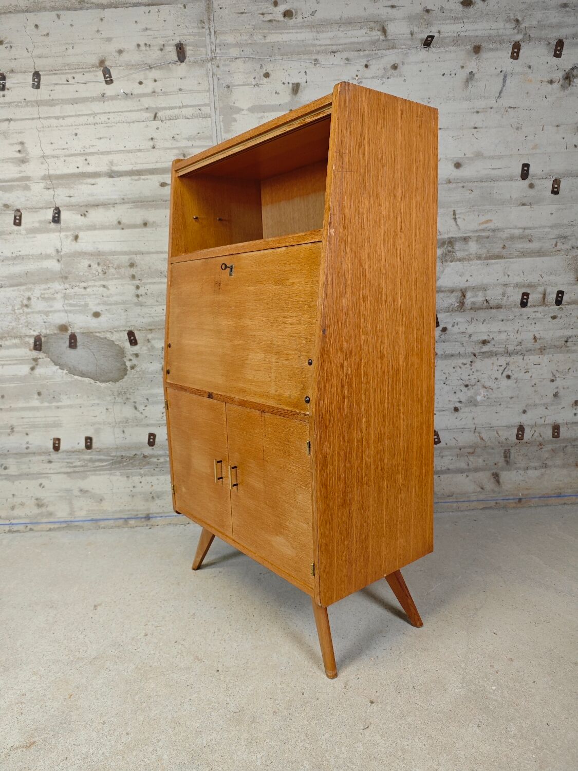 Vintage secretary with compass legs