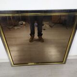 Mirror square brass design