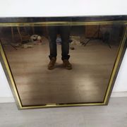 Mirror square brass design