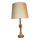 Very beautiful old onyx and bronze table lamp