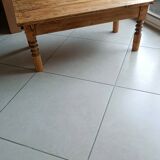 Raw wood coffee table in a country style