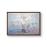 The French Empire, original map printed in 1892.