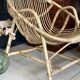 Fauteuil rotin corbeille vintage