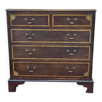 Commode anglaise des années 1950 en acajou