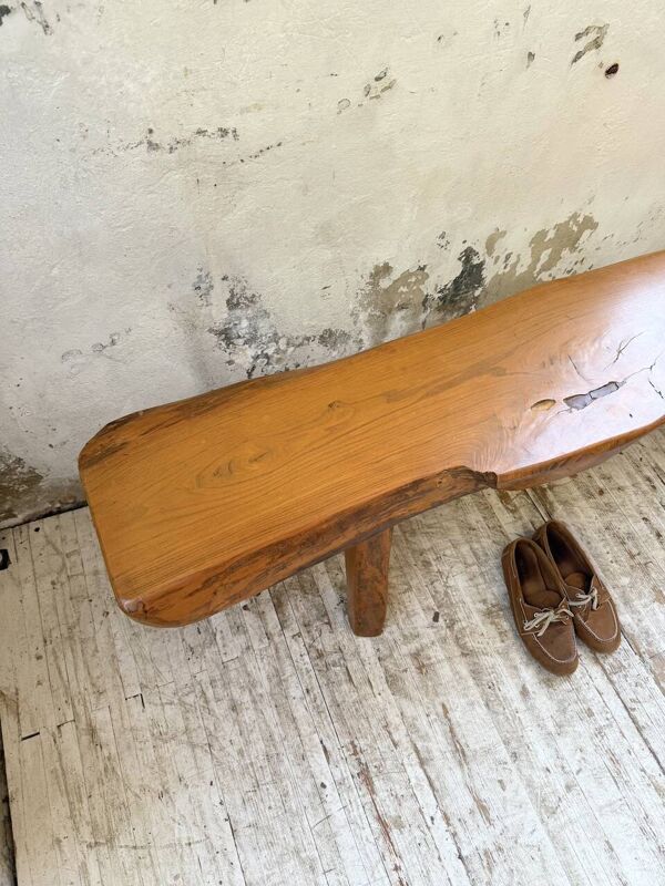 Banc orme massif brutaliste Aranjou