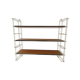 Etagère murale String laiton et bois