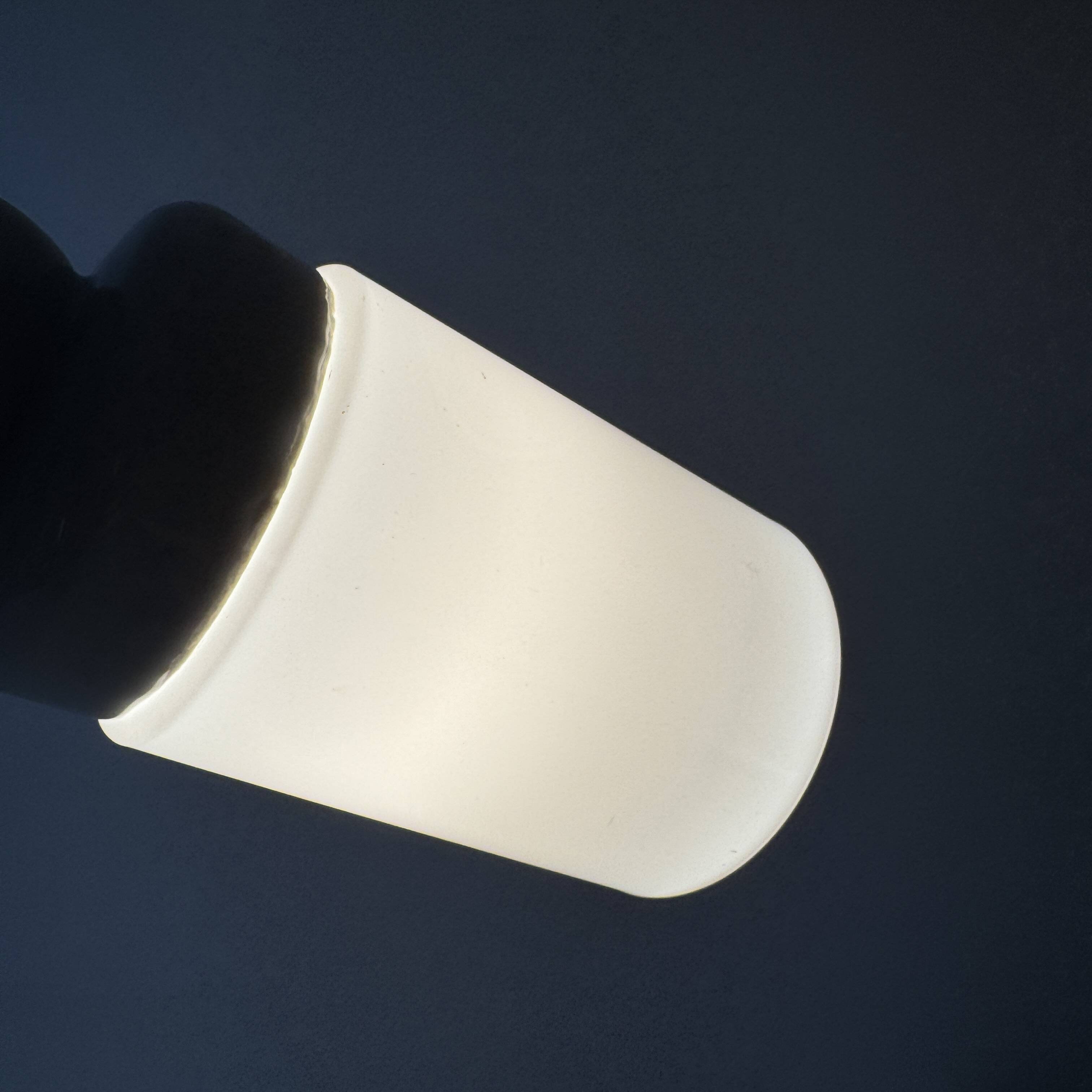 Antique ceramic & vintage opaline wall light