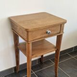 Table d'appoint chêne années 40