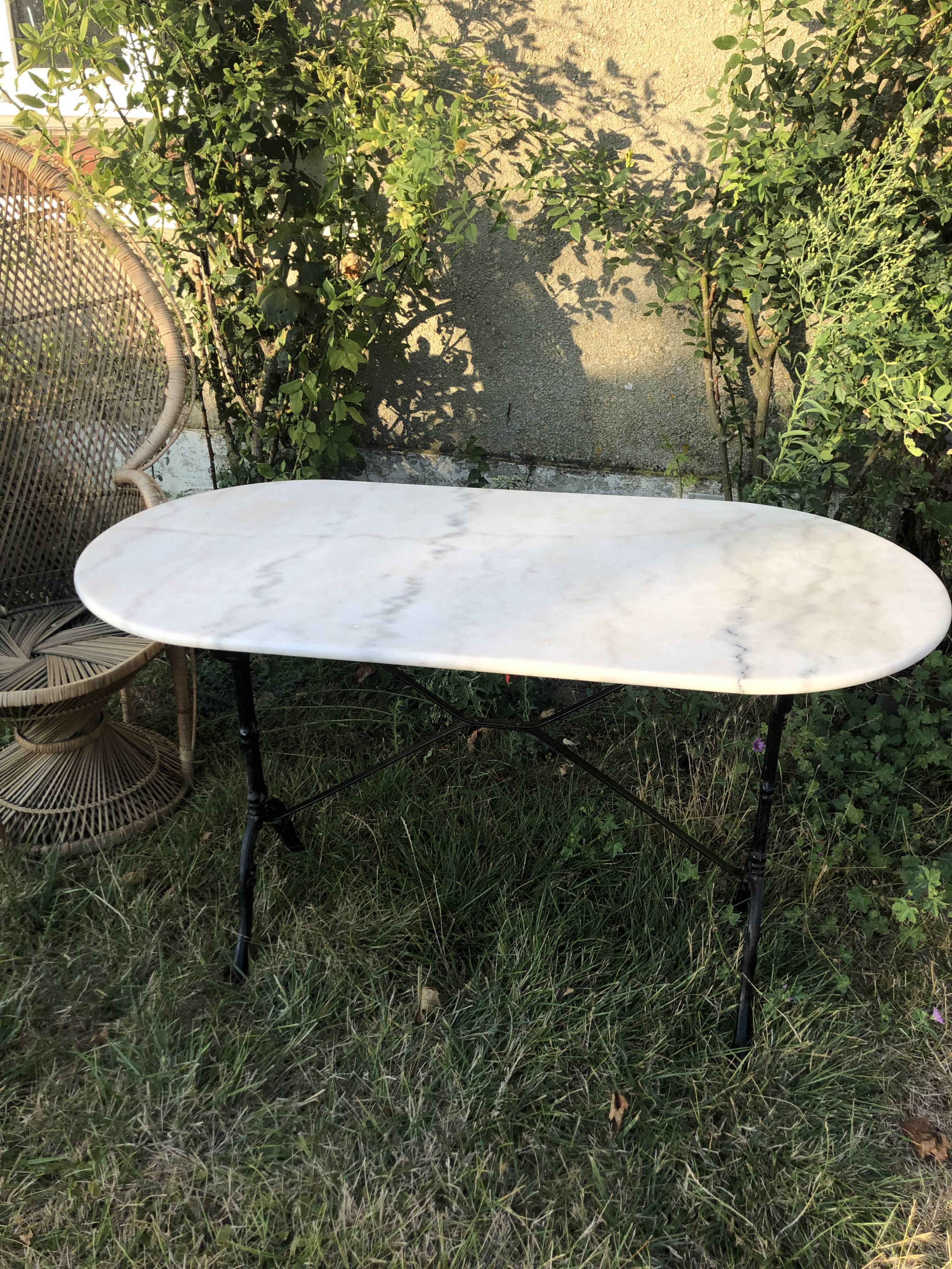Marble bistro table