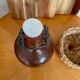 Bouteille en grès marron vintage